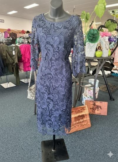 Yesadress Navy Lace Dress