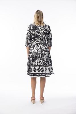 Suriname Black Collar Dress