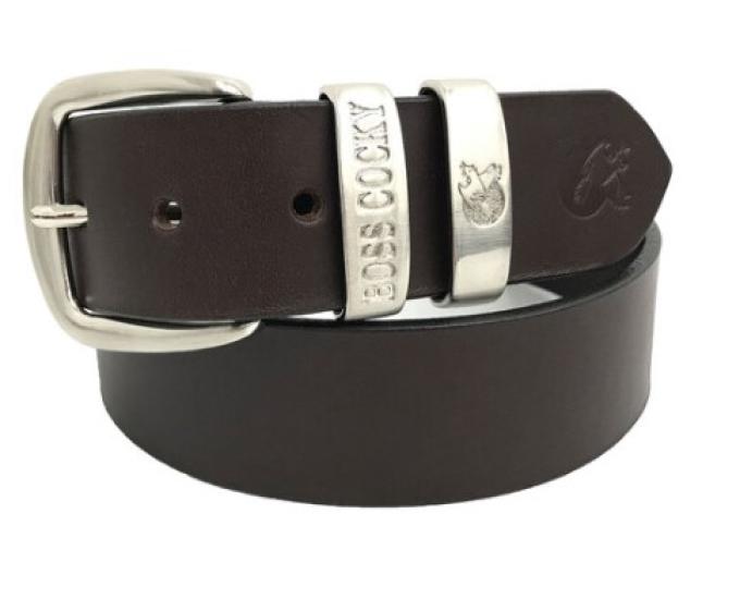 Brown Muster Double Loop Belt