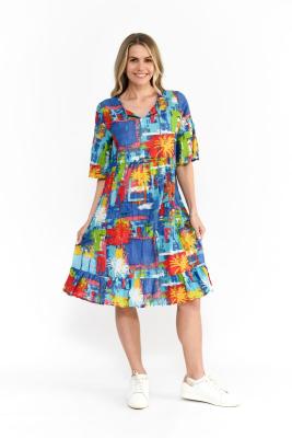 Painted Palms 3 Dress