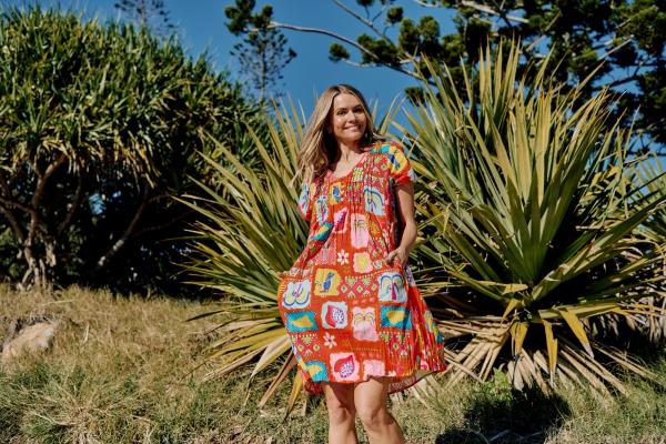 Trop Stories Orange Nicola Dress