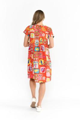 Trop Stories Orange Nicola Dress