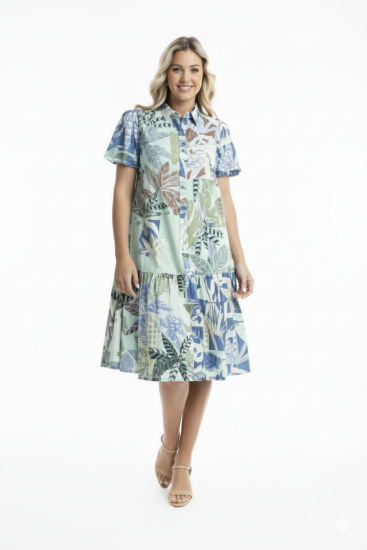 Fitzroy Midi Patch Dress