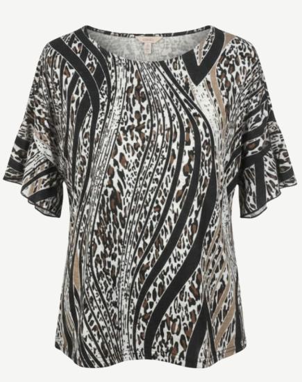 Leopard Lush Printed Slub Knit Top