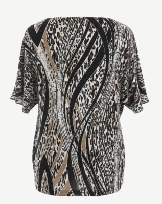 Leopard Lush Printed Slub Knit Top