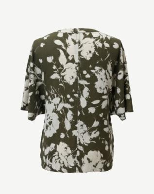 Sweet Basil Linen Printed Top