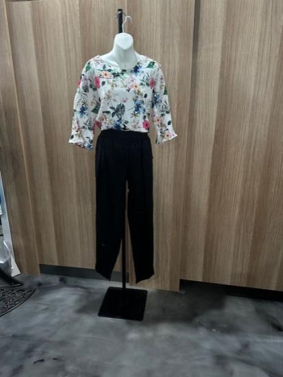 Black Lux Lucy Tuck Pants