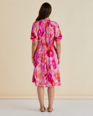 Emery Floral Abstract Print Dress