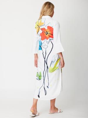 Floral Multi Coloured Tunic Shirt Dress