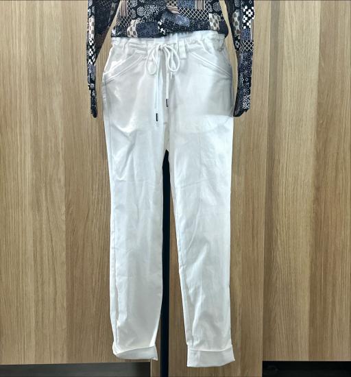 Relaxed White Jogger Pants