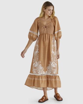 Brandy Chai Print Dress