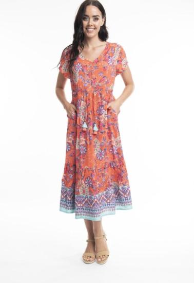 Kea Layered Cap Sleeve Dress