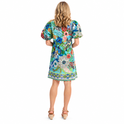 Camarge Print Puff Sleeve Dress
