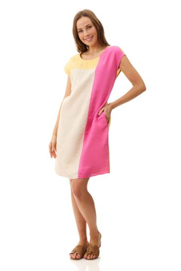 Linen Spliced Dress