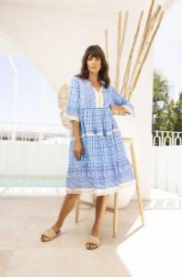 Staddie Blue Midi Dress