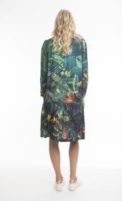 Digital Occasion Drop Waisted Dress