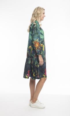 Digital Occasion Drop Waisted Dress