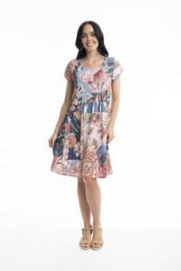 Luzon Bib Print Dress