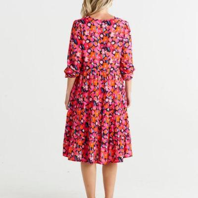 Janice Brushed Floral Dress