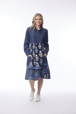 Bhadol Denim Mix Dress