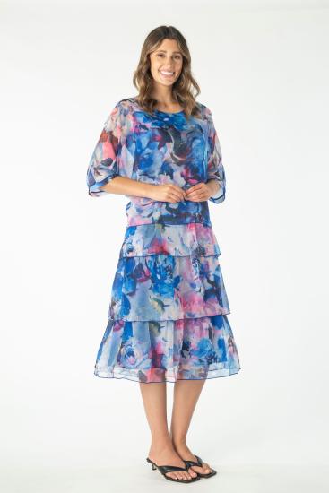 Multi Layered Chiffon Dress