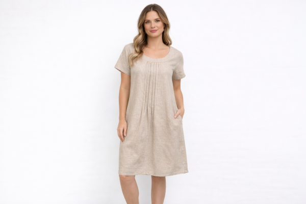 Wheat Linen Dress