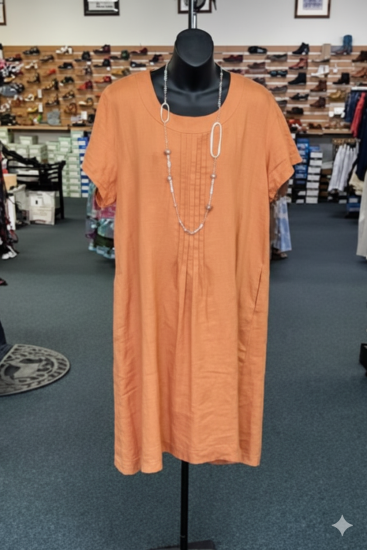 Ginger Linen Ladies Dress