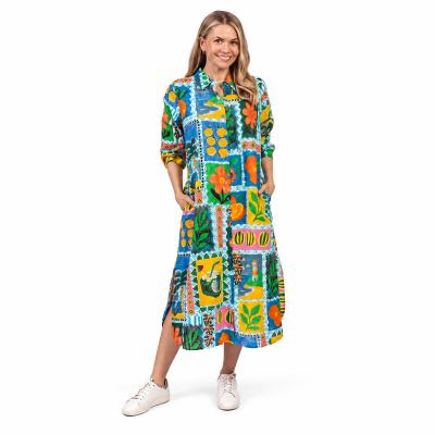 Sofia Fruit Cocktail A Shirt Dress