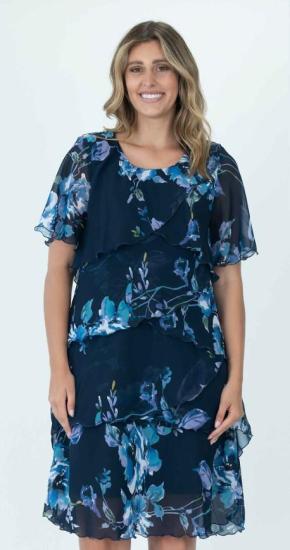 Vivid Tiered Dress