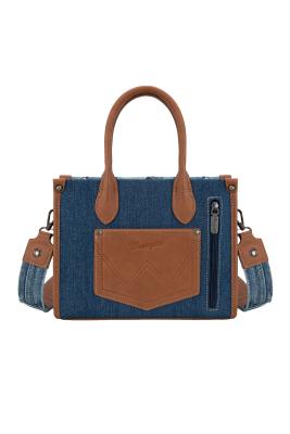 Denim Patchwork Crossbody Bag