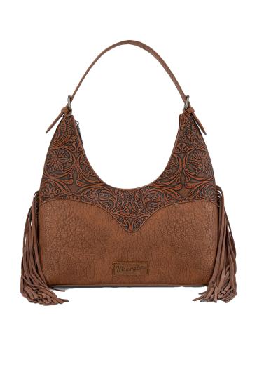 Tooled Fringe Shoulder Bag