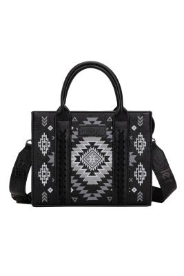 Talia Black Aztec Crossbody Bag