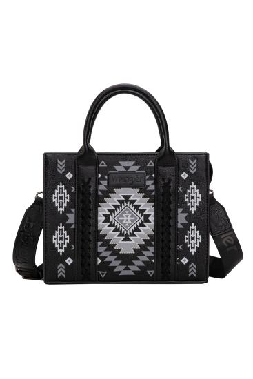 Talia Black Aztec Crossbody Bag