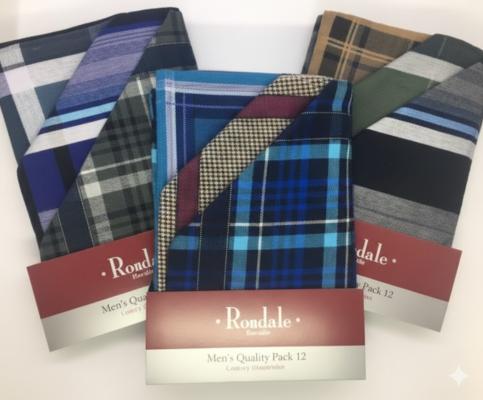 Men's Quality Pack of 10 Handkerchiefs