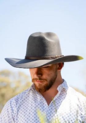 The Saddler Charcoal Wool Felt Hat