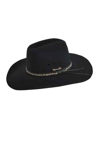 Thomas Cook Black Brumby Pure Fur Felt Hat