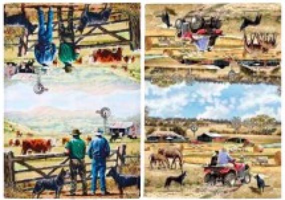 A Farming Life Best Friends 2 Pack Kitchen Towels