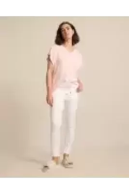 Relaxed White Jogger Pants