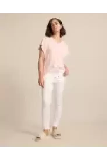 Relaxed White Jogger Pants