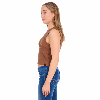 Rowdy Rust Women's Crop Rib Tank