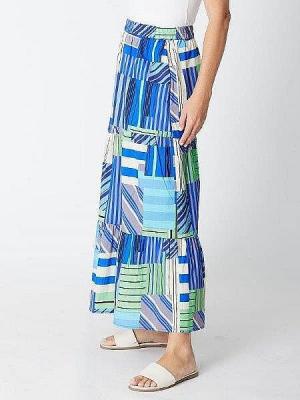 Blue Multi Skirt