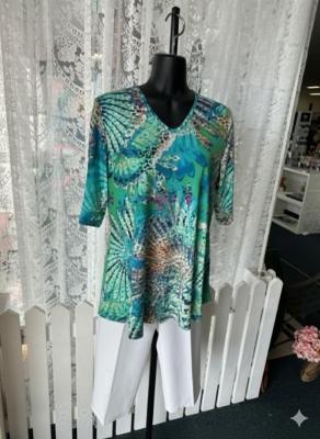Tropical Print Ladies Top