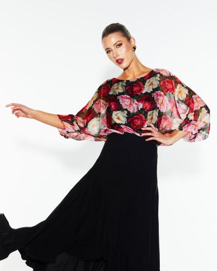 Sunlight and Shadow Silk Top