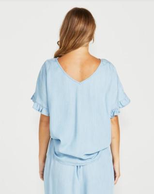 Davie Chambray Top