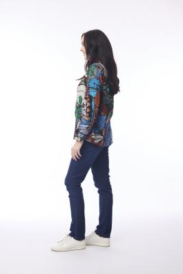 Alexandria Shirred Yoke Print Top