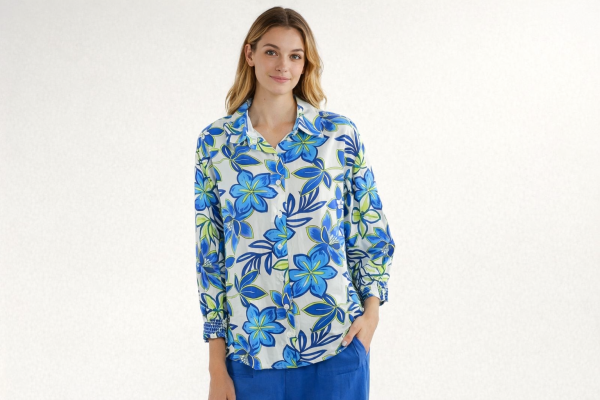 Blue Summer 3/4 Shirt