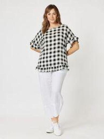 Clarity Gingham Top