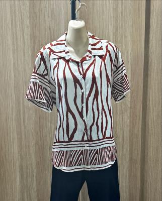 Chocolate Border Tunic Shirt
