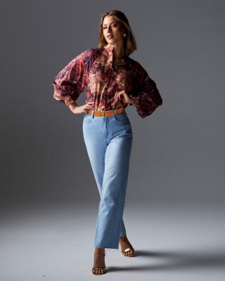 Berry Kiss Floral Blouse