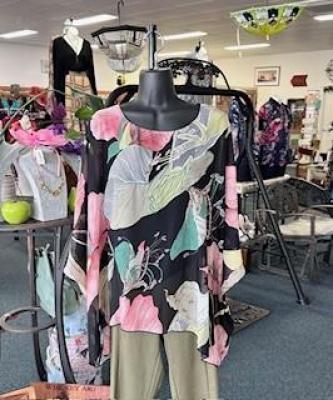 Renoma Black Overlay Top